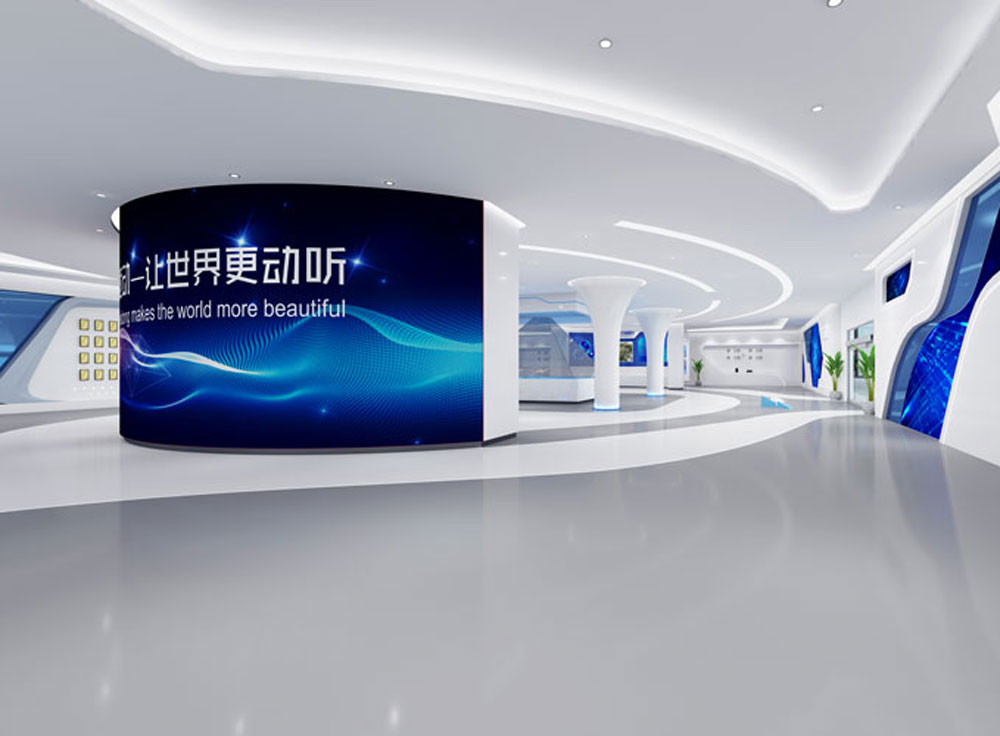 魅動(dòng)高科技展廳裝修設(shè)計(jì)